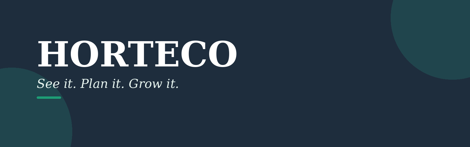 Horteco — See it. Plan it. Grow it.